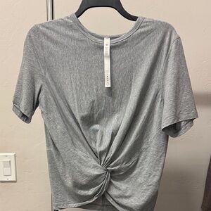 Lululemon Athletica Heather Gray Twist Tee